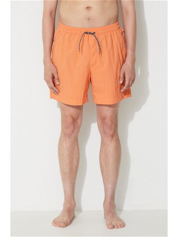 Plavkové šortky Columbia oranžová barva