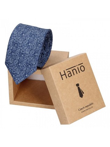 Pánská hedvábná kravata Hanio Tibor – modrá