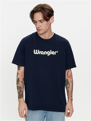 Wrangler T-Shirt Logo 112350524 Tmavomodrá Regular Fit