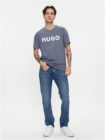 Hugo T-Shirt Dulivio 50467556 Modrá Regular Fit