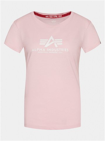 Alpha Industries T-Shirt New Basic 196051 Růžová Regular Fit