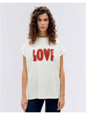 Tričko Thinking MU Love Volta T-Shirt SNOW WHITE