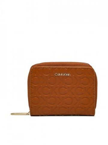 Calvin Klein Velká dámská peněženka Ck Must Za Wallet Wf Md Emboss K60K610251 Hnědá