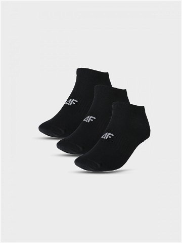 Dámské kotníkové ponožky casual 3-pack – černé