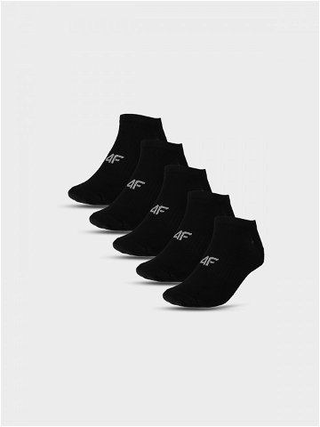 Dámské kotníkové ponožky casual 5-pack – černé