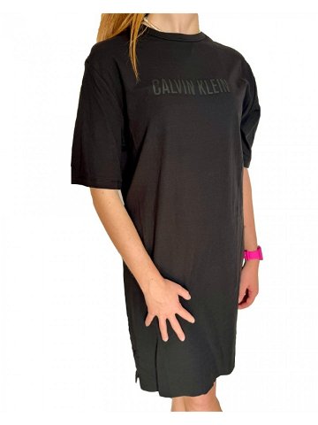 Dámské tričkové šaty Calvin Klein QS7126E černé