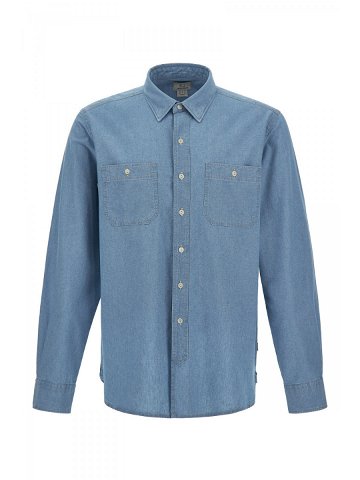 Košile woolrich chambray utility shirt modrá xxl