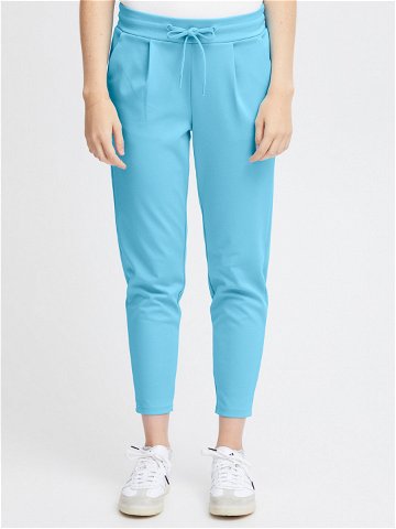 ICHI Kalhoty z materiálu 20104757 Modrá Slim Fit