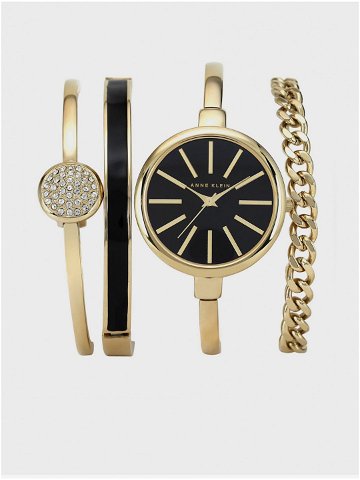 Sada dámských hodinek a náramků ve zlaté barvě Anne Klein