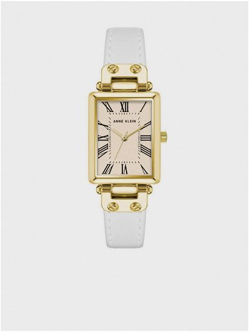 Dámské hodinky v bílo-zlaté barvě Anne Klein