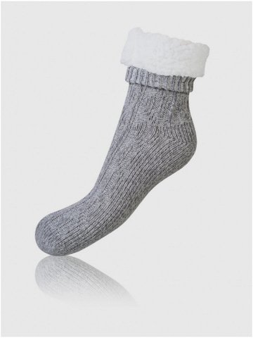 Šedé dámské extrémně teplé ponožky BELLINDA Extra Warm