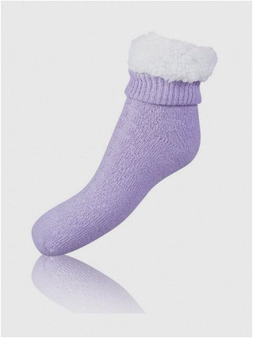 Fialové dámské extrémně teplé ponožky BELLINDA Extra Warm