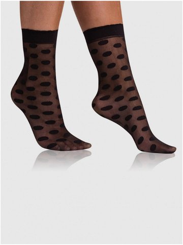 Černé dámské vzorované ponožky BELLINDA Chic
