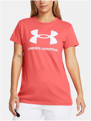 Korálové sportovní tričko Under Armour UA W SPORTSTYLE LOGO SS