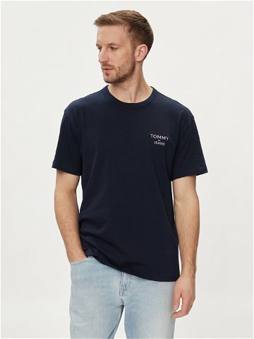 Tommy Jeans T-Shirt DM0DM18872 Tmavomodrá Regular Fit