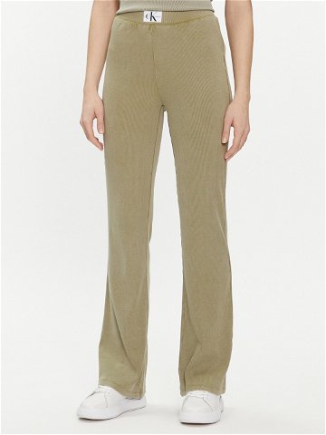 Calvin Klein Jeans Teplákové kalhoty J20J223126 Zelená Regular Fit