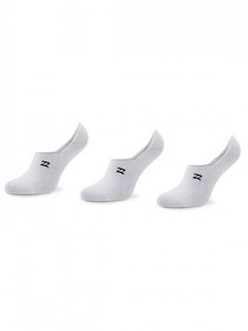Billabong Sada 3 párů pánských ponožek Core No Show Z5SO07BIF1 Bílá