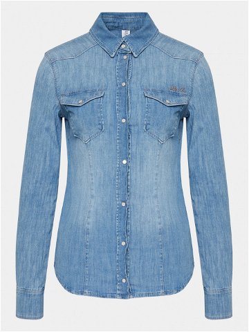 Liu Jo džínová košile Camicia M L Cover UXX046 D4051 Modrá Slim Fit
