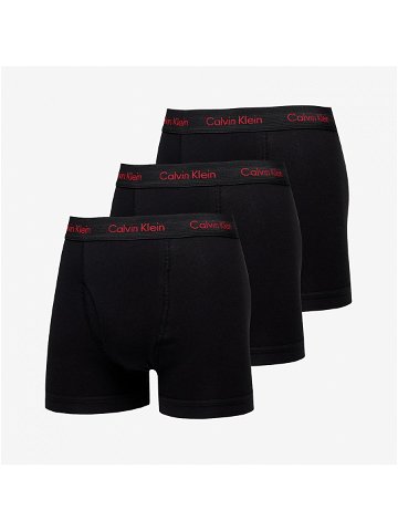 Calvin Klein Cotton Stretch Wicking Technology Classic Fit Trunk 3-Pack Black