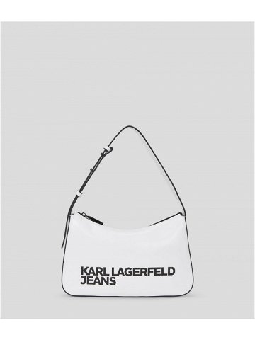 Kabelka karl lagerfeld jeans essential logo baguette bílá none
