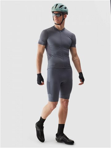 Pánské cyklistické šortky s gelovou vložkou – šedé