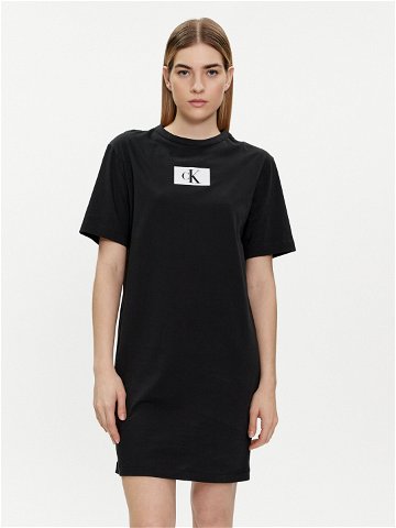 Calvin Klein Underwear Noční košile 000QS7178E Černá Regular Fit