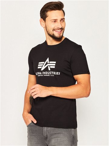 Alpha Industries T-Shirt Basic T-Shirt 100501 Černá Regular Fit