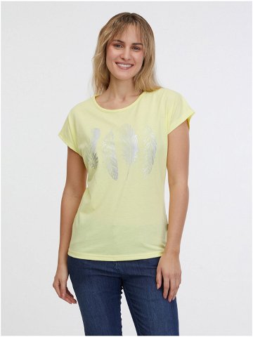 Světle žluté dámské tričko SAM 73 Clorinda