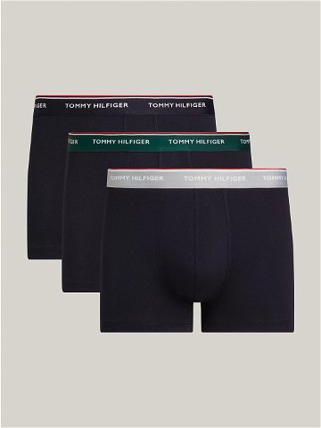 Pánské boxerky 3Pack WB TRUNK UM0UM01642 0XW tm modré – Tommy Hilfiger XXL