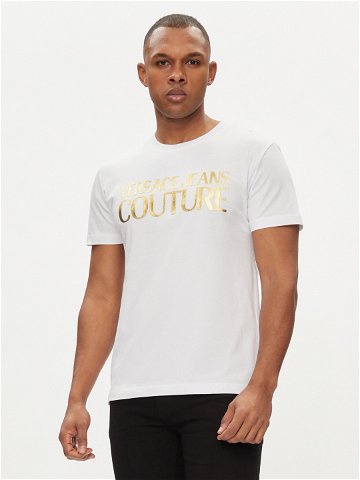 Versace Jeans Couture T-Shirt 76GAHT00 Bílá Regular Fit