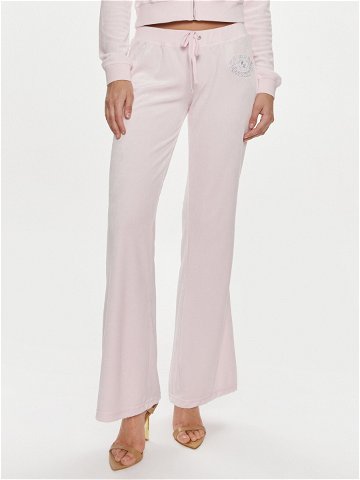 Juicy Couture Teplákové kalhoty Heritage Dog JCBBJ223814 Růžová Slim Fit