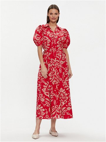 Liu Jo Košilové šaty MA4084 T3905 Červená Regular Fit