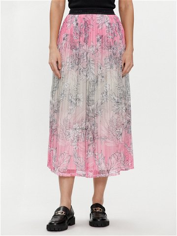 Liu Jo Midi sukně TA4228 J4660 Růžová Regular Fit