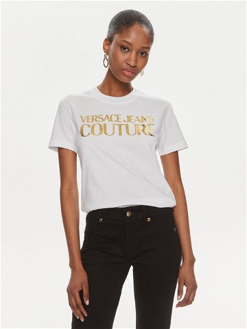 Versace Jeans Couture T-Shirt 76HAHT04 Bílá Slim Fit
