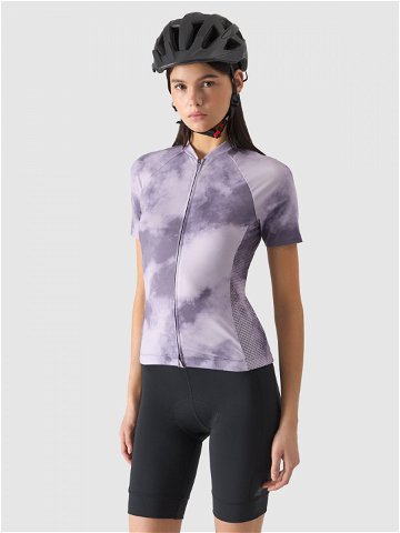 Dámské rozepínací cyklistické tričko – fialové