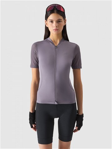 Dámské rychleschnoucí cyklistické tričko – fialové