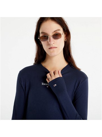 Tommy Jeans Crop Essential Long Sleeve T-Shirt Twilight Navy