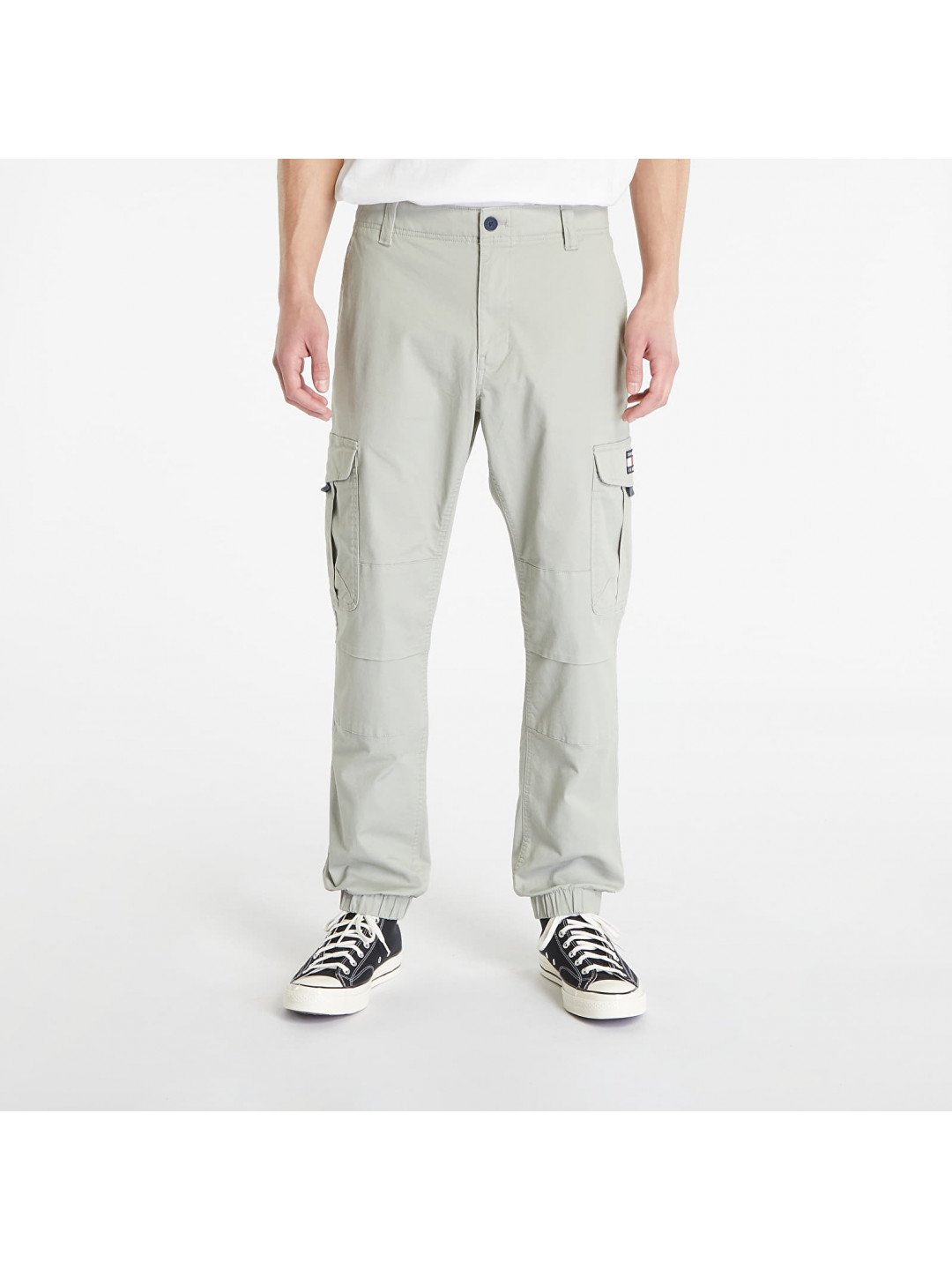 Tommy Jeans Ethan Washed Cargo Pants Faded Willow