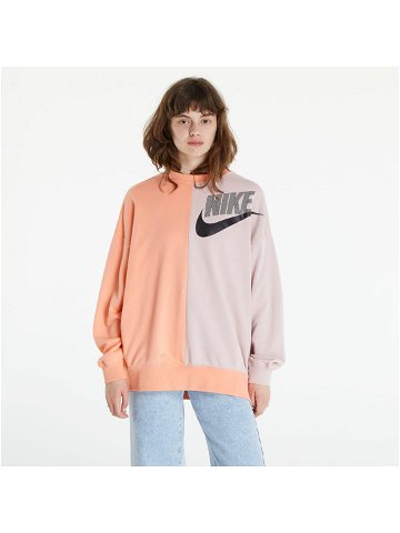 Nike NSW French Terry Fleece Over-Oversized Crew Dnc Crimson Bliss Pink Oxford