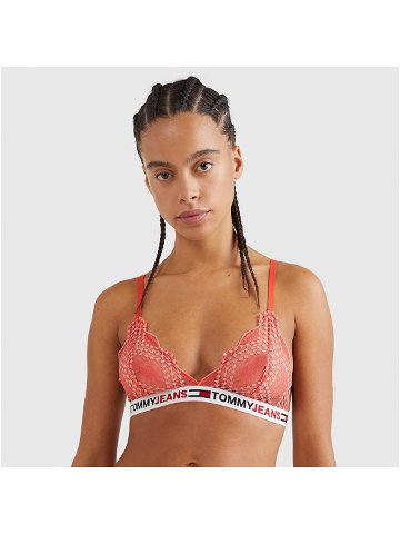 TOMMY JEANS ID Lace Unlined Triangle Bright Vermillion