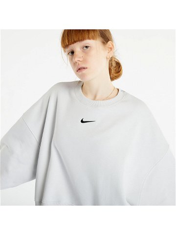 Nike Sportswear Phoenix Fleece Women s Oversized Crewneck Sweatshirt Photon Dust Black