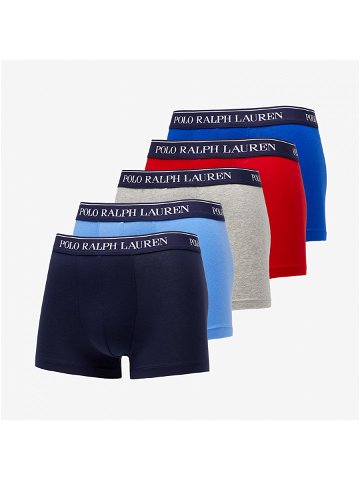 Polo Ralph Lauren Stretch Cotton Classic Trunk 5-Pack Red Grey Royal Game Blue Navy
