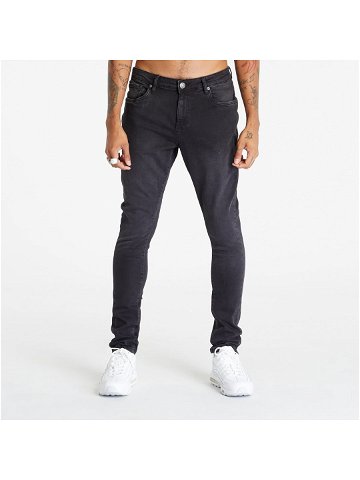 Urban Classics Slim Fit Zip Jeans Real Black Washed