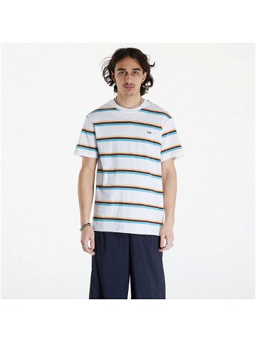 Lee Relaxed Stripe Tee Bright White