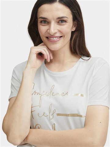 Fransa T-Shirt 20613424 Bílá Regular Fit