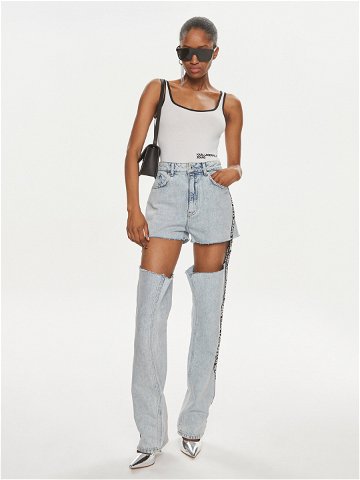 Karl Lagerfeld Jeans Body 241J1710 Bílá Slim Fit