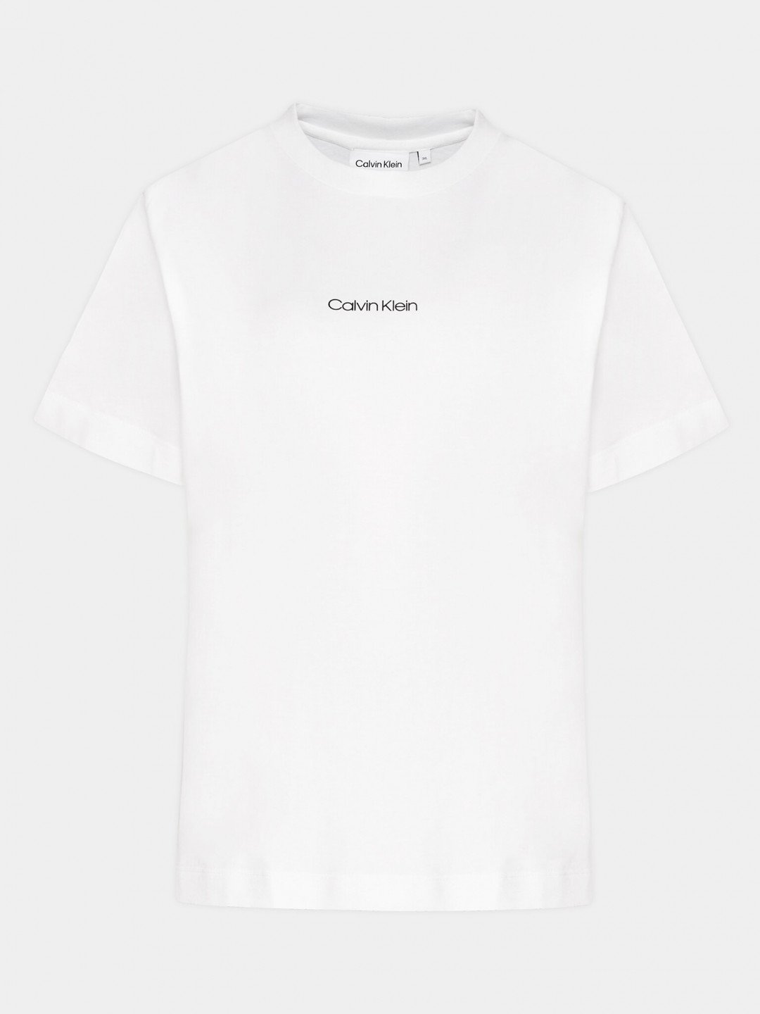 Calvin Klein Curve T-Shirt Inclusive Micro Logo K20K203712 Bílá Regular Fit