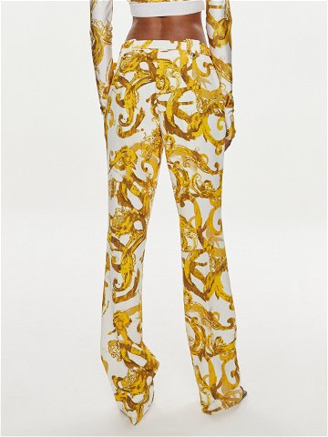 Versace Jeans Couture Kalhoty z materiálu 76HAA111 Bílá Slim Fit