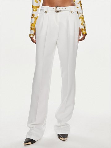 Versace Jeans Couture Kalhoty z materiálu 76HAA111 Bílá Slim Fit