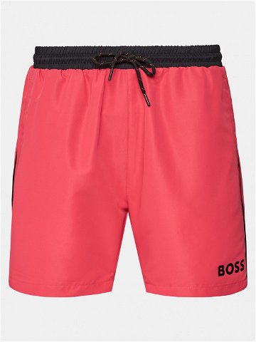 Boss Plavecké šortky Starfish 50515191 Růžová Regular Fit